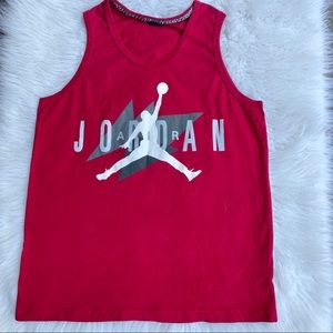 Red Air Jordan tank